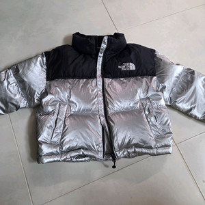 노스페이스 키즈 눕시 패딩점퍼 130 실버