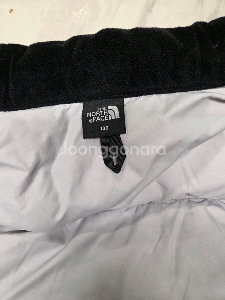 노스페이스 키즈 눕시 패딩점퍼 130 실버--2