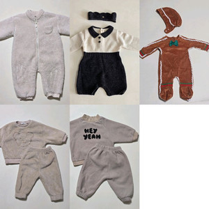 겨울 12M 80호 아동복 아기옷 유아옷 바디수트 패딩 우주복 니트 바지