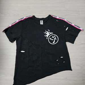 줌바웨어 언발런스반팔티S