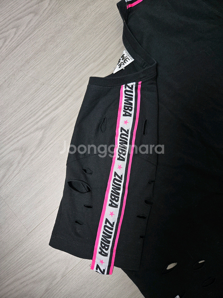 줌바웨어 언발런스반팔티S--2