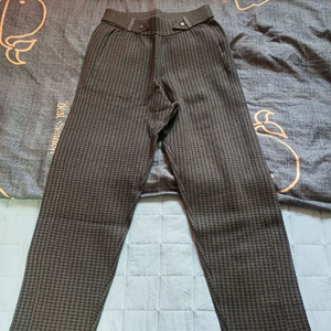 여성 울 체크 니트 팬츠 새옷