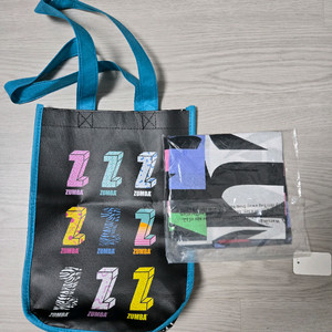 줌바웨어 반다나 신주머니 각한개씩 새상품