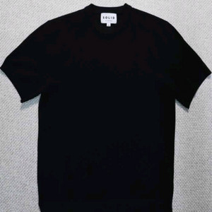 솔리드옴므 반팔 라운드넥 니트