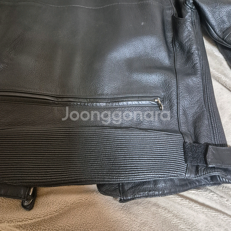 남성 가죽 라이딩 자켓--3