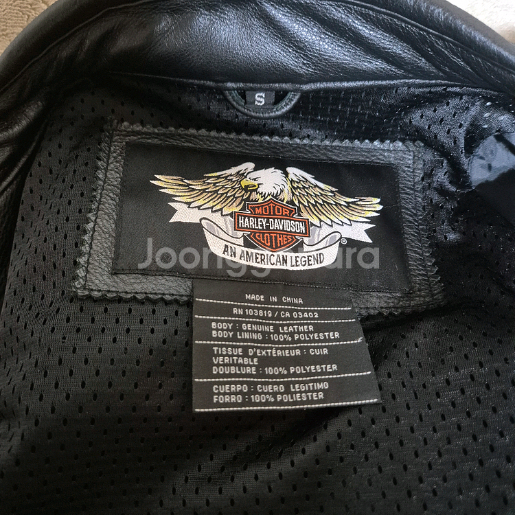 남성 가죽 라이딩 자켓--2