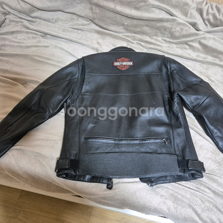 남성 가죽 라이딩 자켓--1