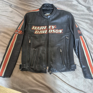 남성 가죽 라이딩 자켓