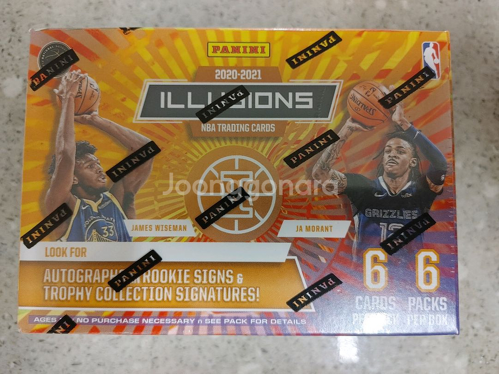 NBA 농구 트레이딩 카드 미개봉 박스 Illusion--0