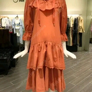 한섬 오즈세컨 캉캉프릴 원피스