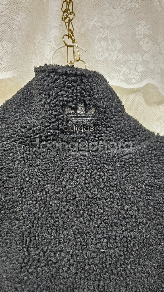 아디다스 뽀글이 플리스 집업--2