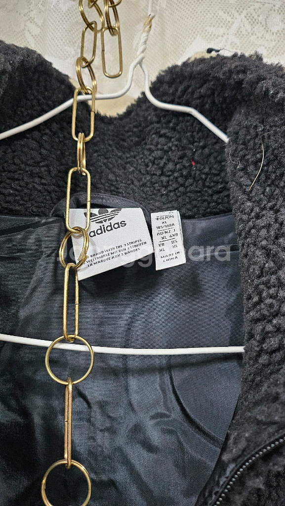 아디다스 뽀글이 플리스 집업--7