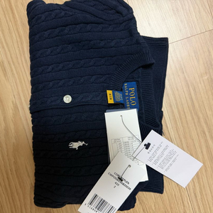 정품) 새상품) 폴로 베이비 2사이즈 꽈배기가디건