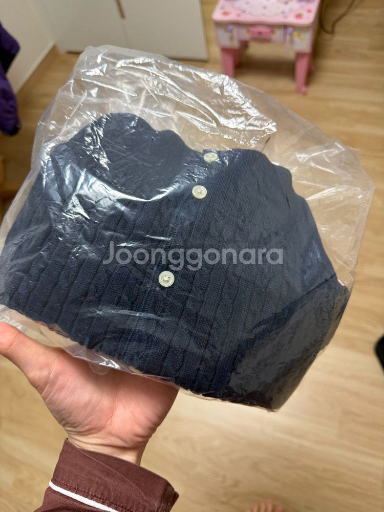정품) 새상품) 폴로 베이비 2사이즈 꽈배기가디건--2