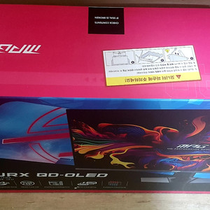 미개봉 32인치 4K QD-OLED 모니터 MSI 321URX