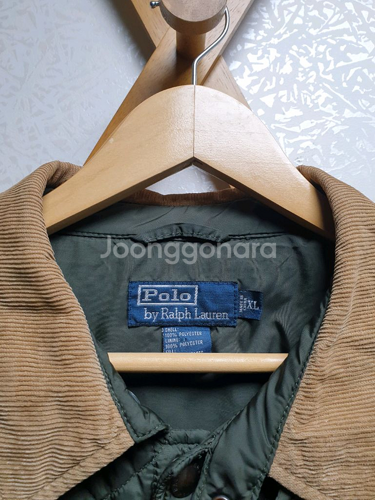 [xl/110] 폴로 랄프로렌 퀼팅 자켓 카키--2