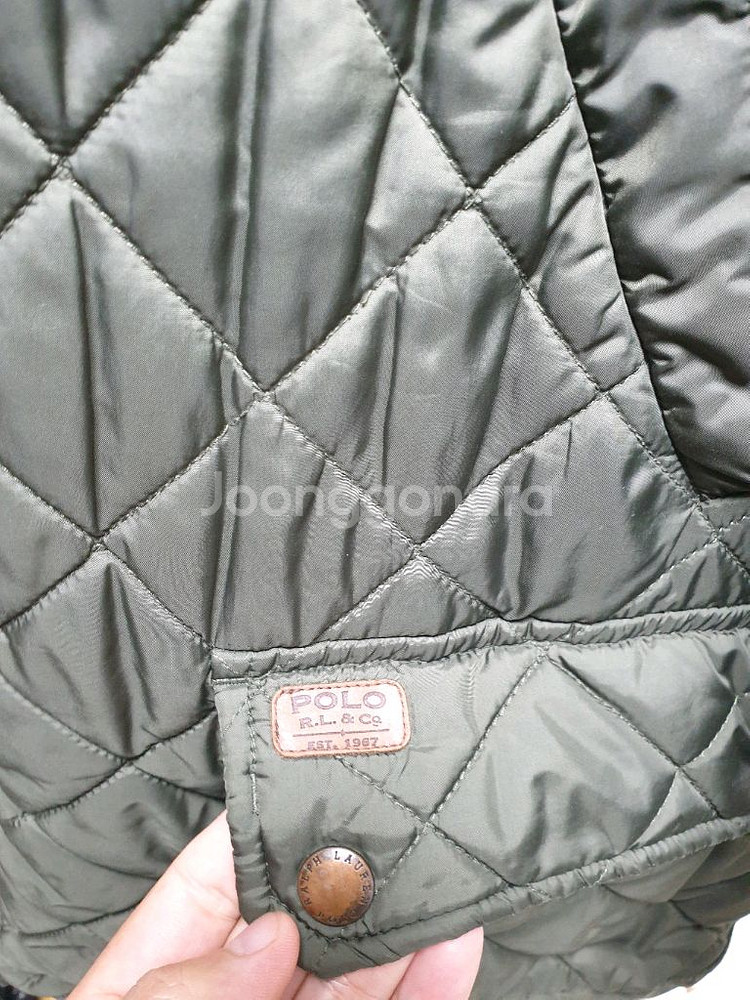 [xl/110] 폴로 랄프로렌 퀼팅 자켓 카키--4