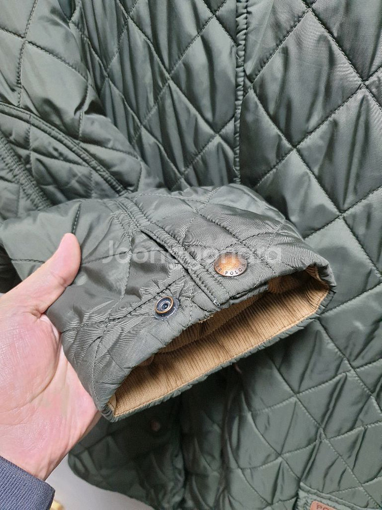 [xl/110] 폴로 랄프로렌 퀼팅 자켓 카키--5