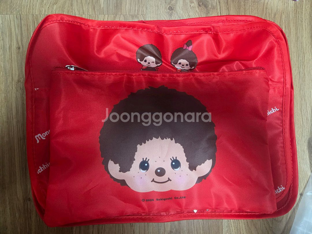 몬치치 캐릭터 여행용 파우치백 세트--0