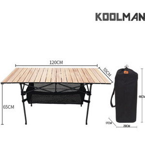 KOOLMAN(쿨맨) 알루미늄 접이식 캠핑 테이블 특대형