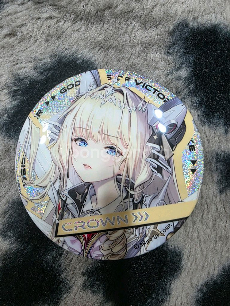 니케 홀로그램 캔뱃지 메이든 스노우화이트 에이드 크라운--2