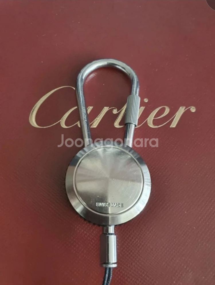 (가격인하) 프랑스 카르티에 정품 오닉스 키링 CARTIER ONYX KEY RING 열쇠고리--4