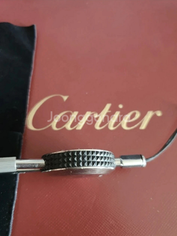 (가격인하) 프랑스 카르티에 정품 오닉스 키링 CARTIER ONYX KEY RING 열쇠고리--5