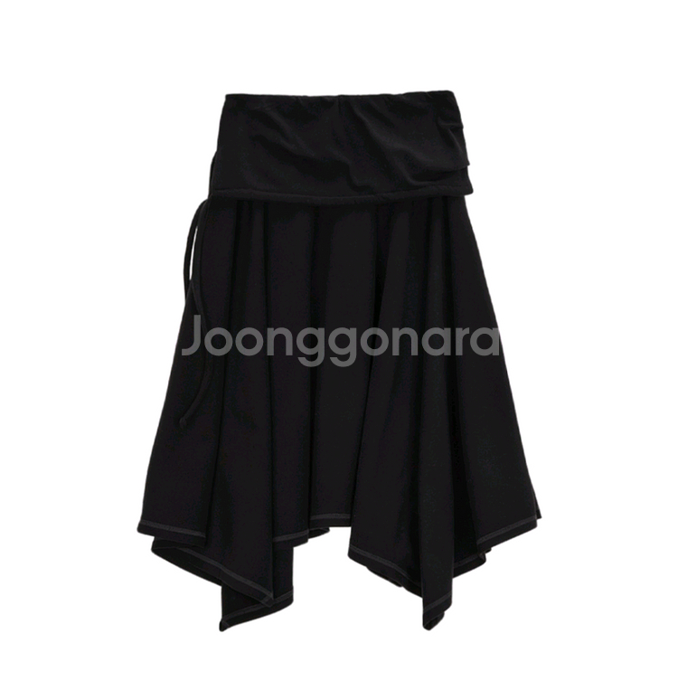 마뗑킴 언밸런스 플레어 스커트 운포--1