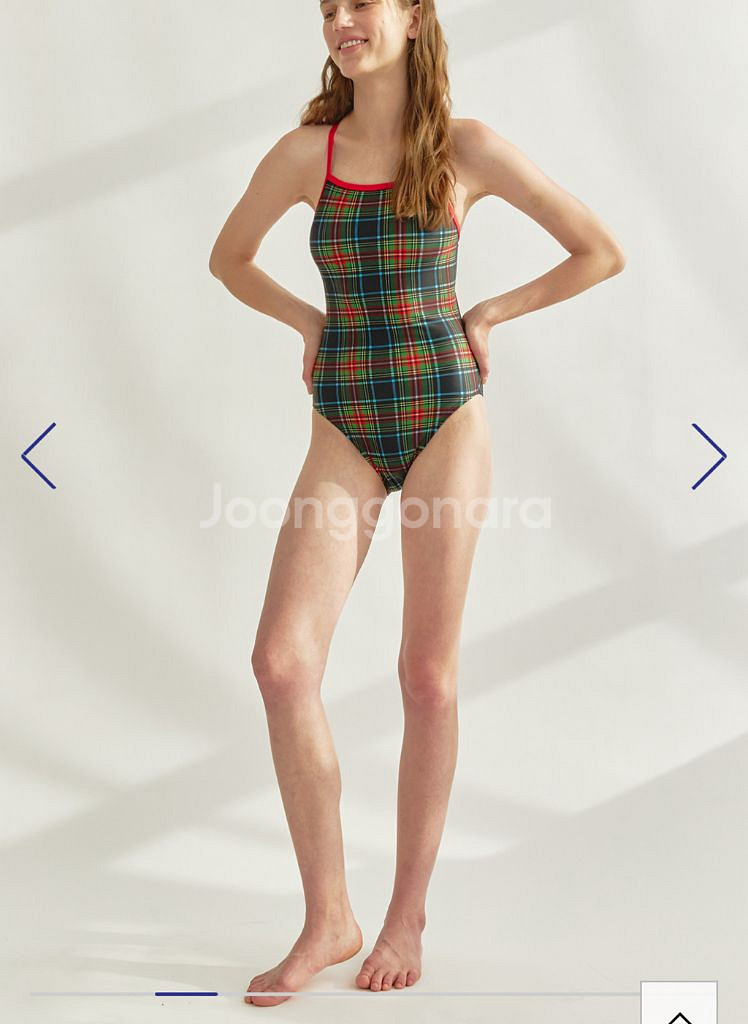 딜라잇풀 타탄 원피스 수영복 S사이즈--2