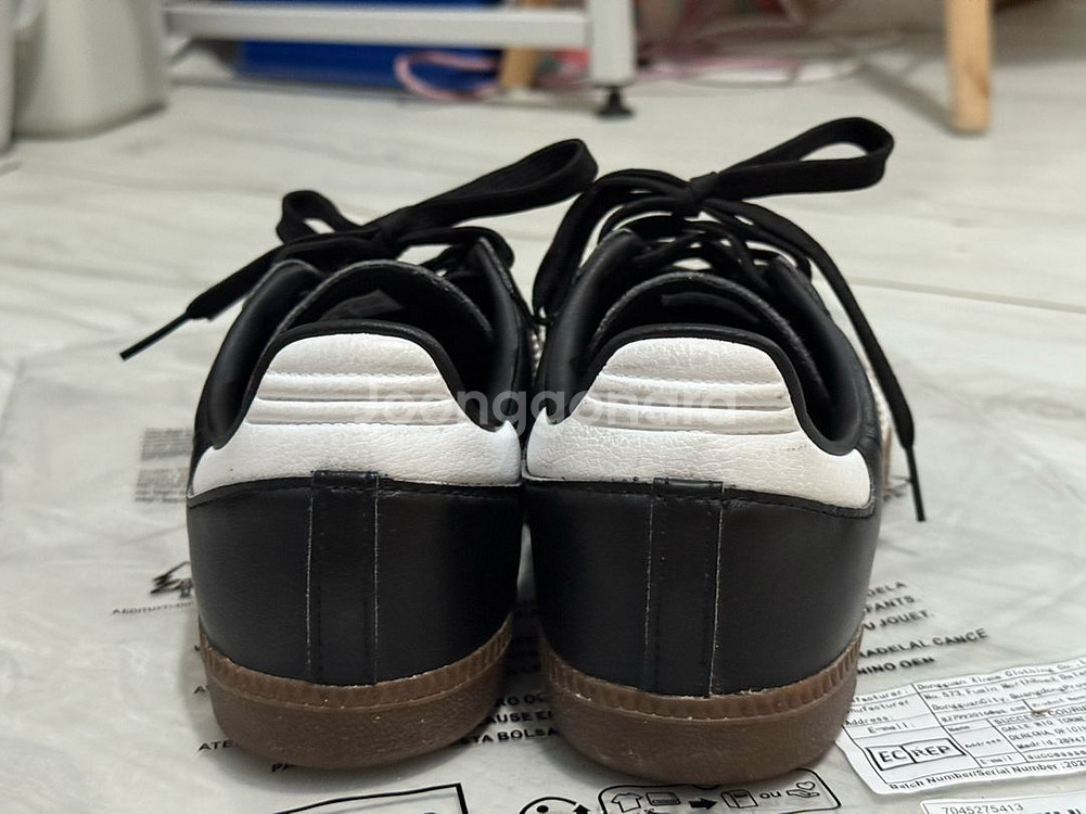 아디다스 삼바 비건 블랙화이트 235--2