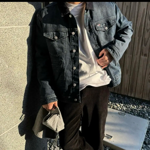 타미힐피거 타미진스 트러커 흑청자켓 L