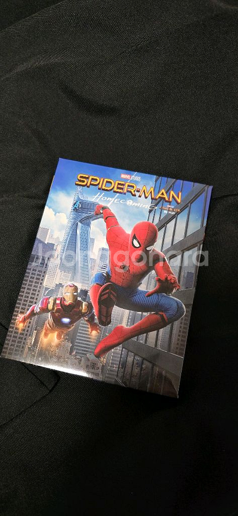 스파이더맨 홈커밍 블루레이 초회한정 슬립케이스 개봉 상품--0