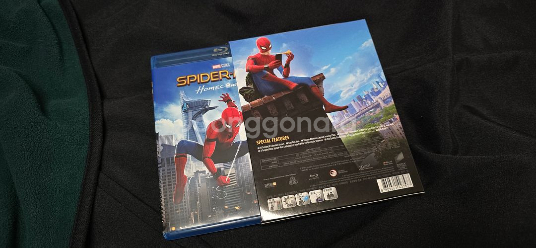스파이더맨 홈커밍 블루레이 초회한정 슬립케이스 개봉 상품--1