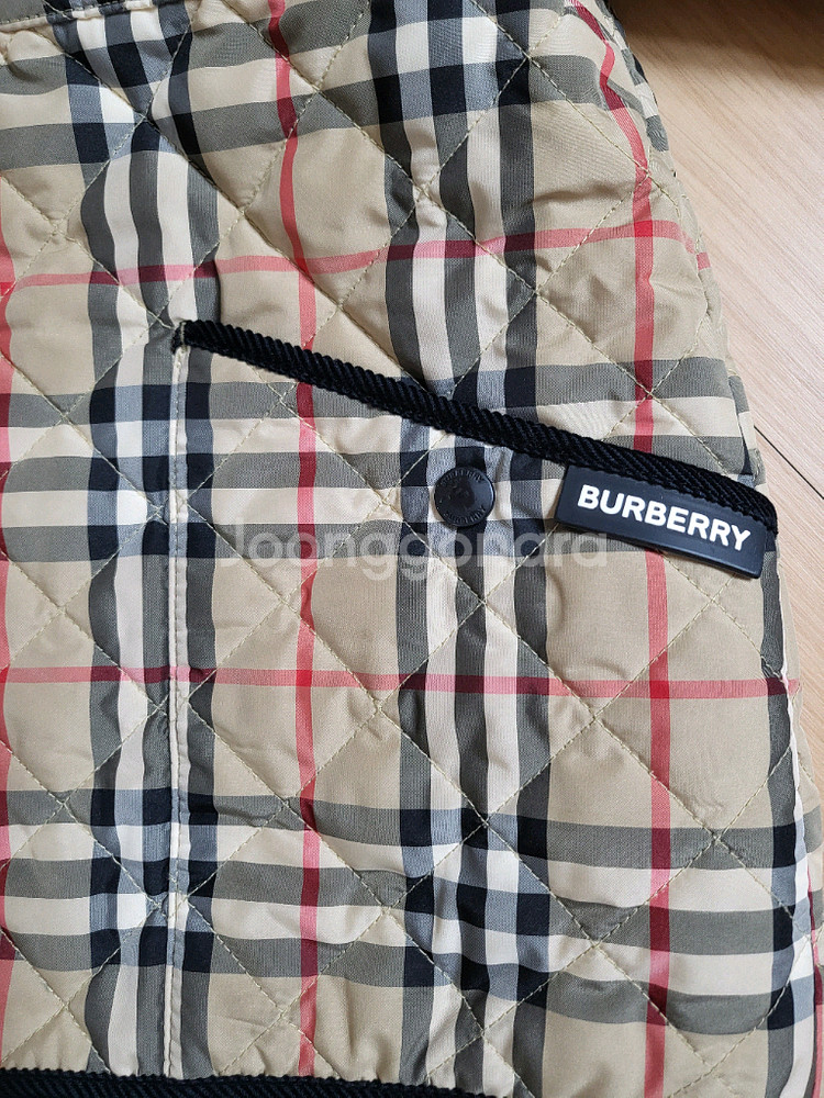 버버리 퀼팅 자켓 베이지 8y 남녀공용--2