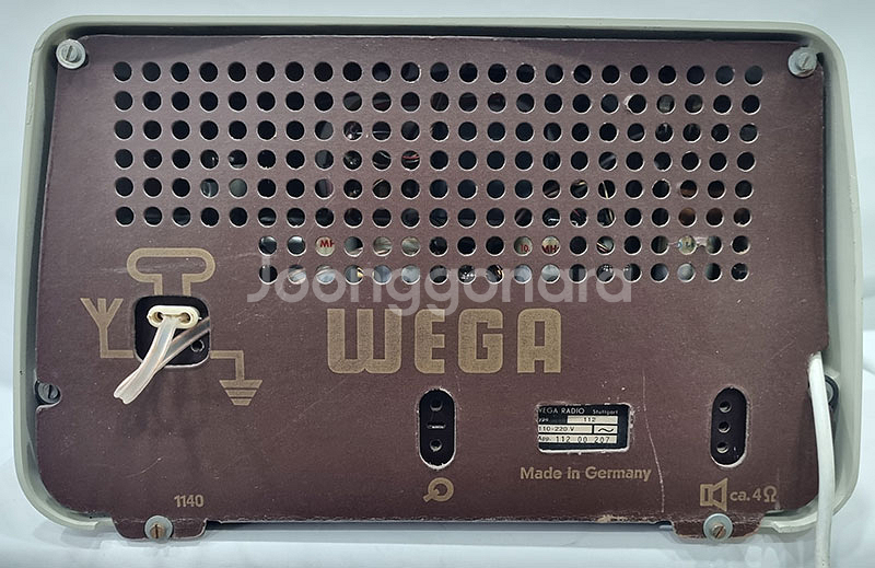 빈티지 진공관 WEGA AM/FM 리시버 라디오--4
