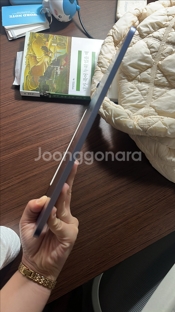 아이패드 에어5 퍼플 64GB + 애플펜슬 2세대 + 케이스 + 풀박--4