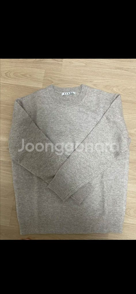 수아레 데일리 라운드 니트 M 오트밀--0