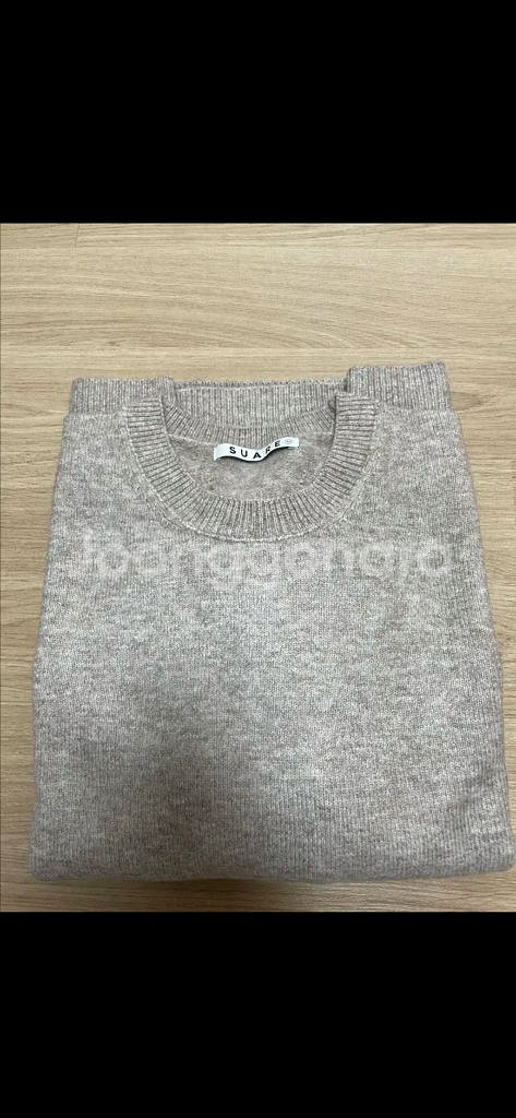 수아레 데일리 라운드 니트 M 오트밀--1