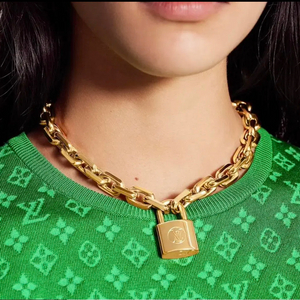 정품) 루이비통 LV 로고 체인 팔찌
