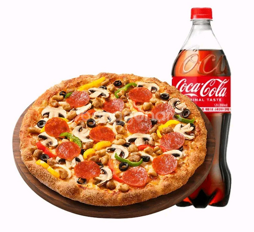 피자헛(오리지널) 콤비네이션 M+콜라1.25L--0
