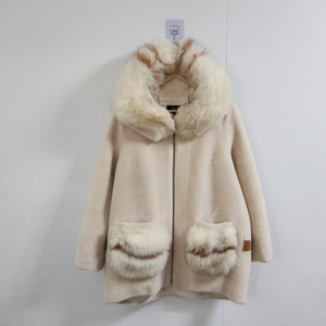 [A&D] 95 66 여 양모후드코트