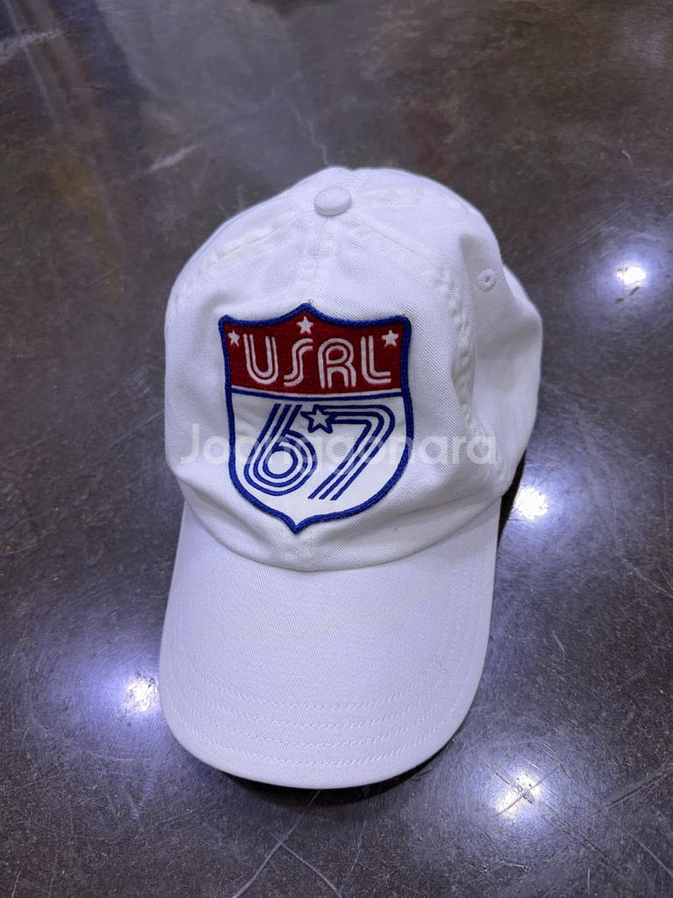 폴로 진스 랄프로렌 USRL 67 화이트 볼캡 모자--1