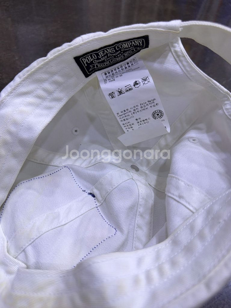 폴로 진스 랄프로렌 USRL 67 화이트 볼캡 모자--6