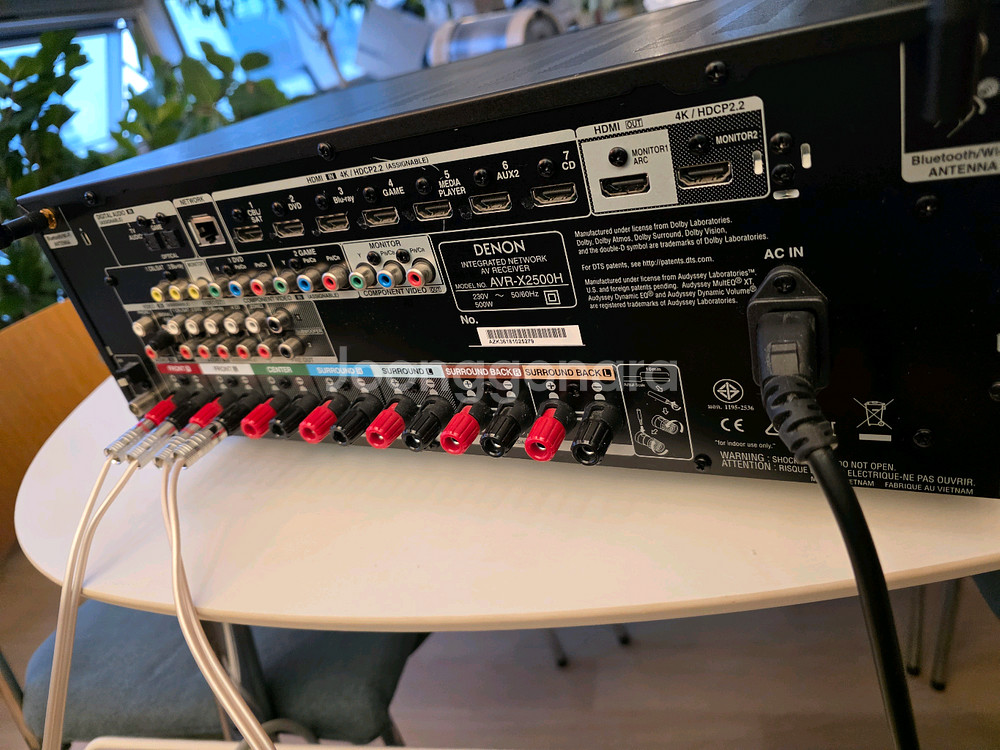 데논 리시버 avr-x2500h 4K AV 리시버 앰프--2