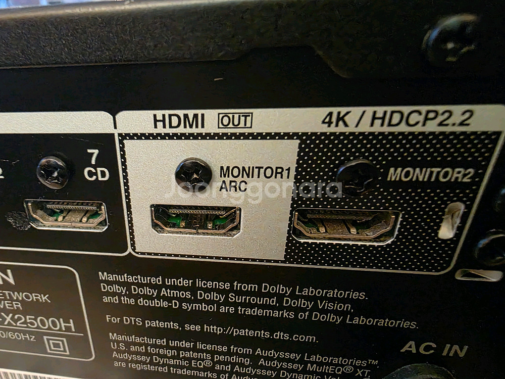 데논 리시버 avr-x2500h 4K AV 리시버 앰프--1