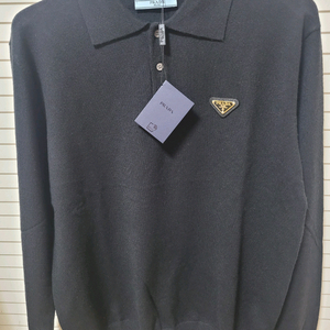프라다 남성 니트 폴로셔츠