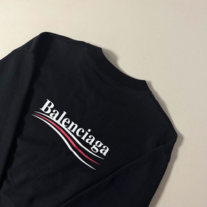 [백화점판/L]발렌시아가 웨이브로고 맨투맨