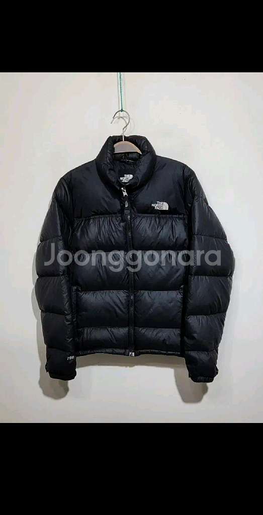 (M) 노스페이스 눕시패딩 점퍼 블랙 거위털 700 구스다운 자켓--0