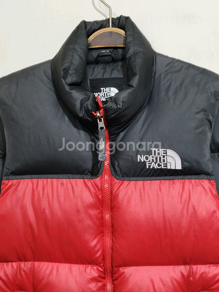 (95) 노스페이스 눕시 패딩조끼 검빨 거위털 700 구스다운 베스트--1