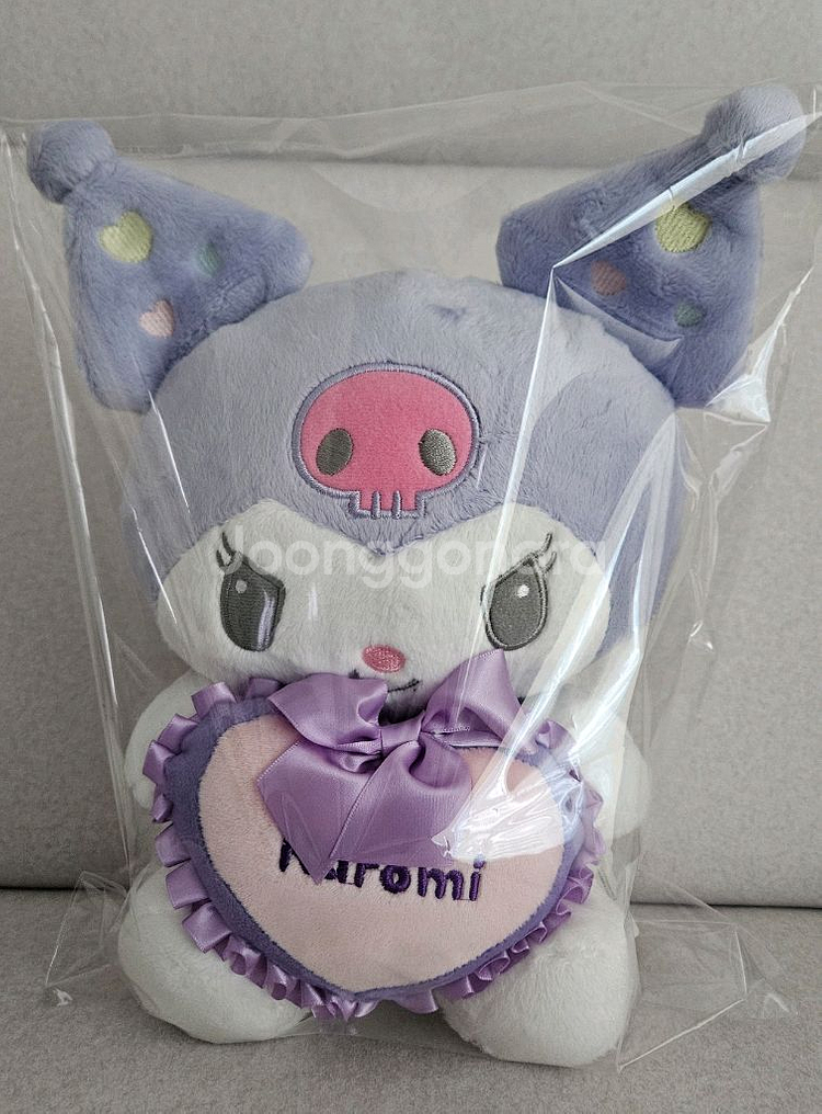 산리오 쿠로미하트쿠션 중형인형--0